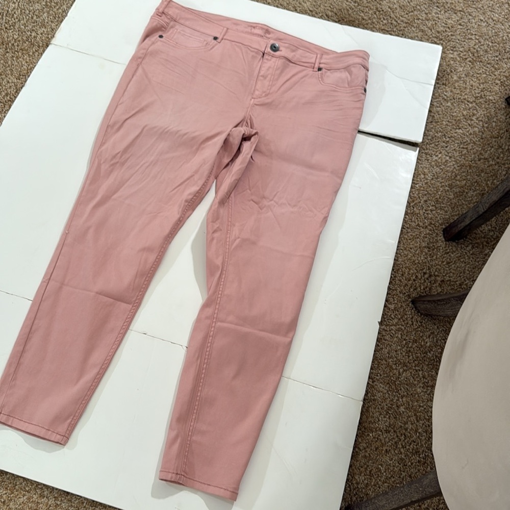 Maurice’s light peach/pink jeans , plus size 24